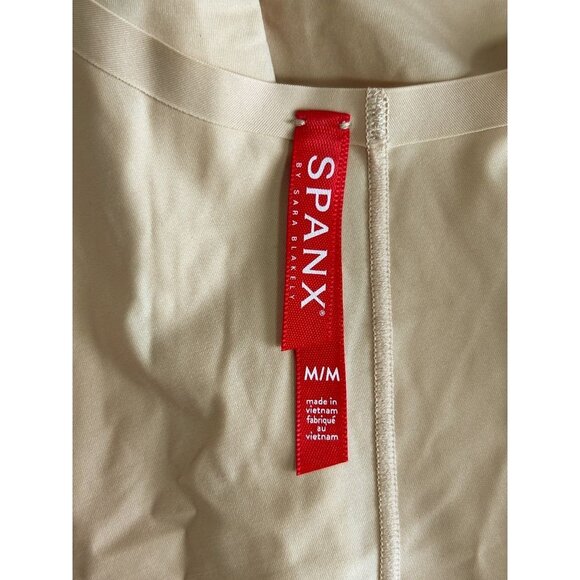 SPANX Thinstincts Open-Bust Mid-Thigh Bodysuit in Soft N*ude - Sz M - NWT - Picture 6 of 10